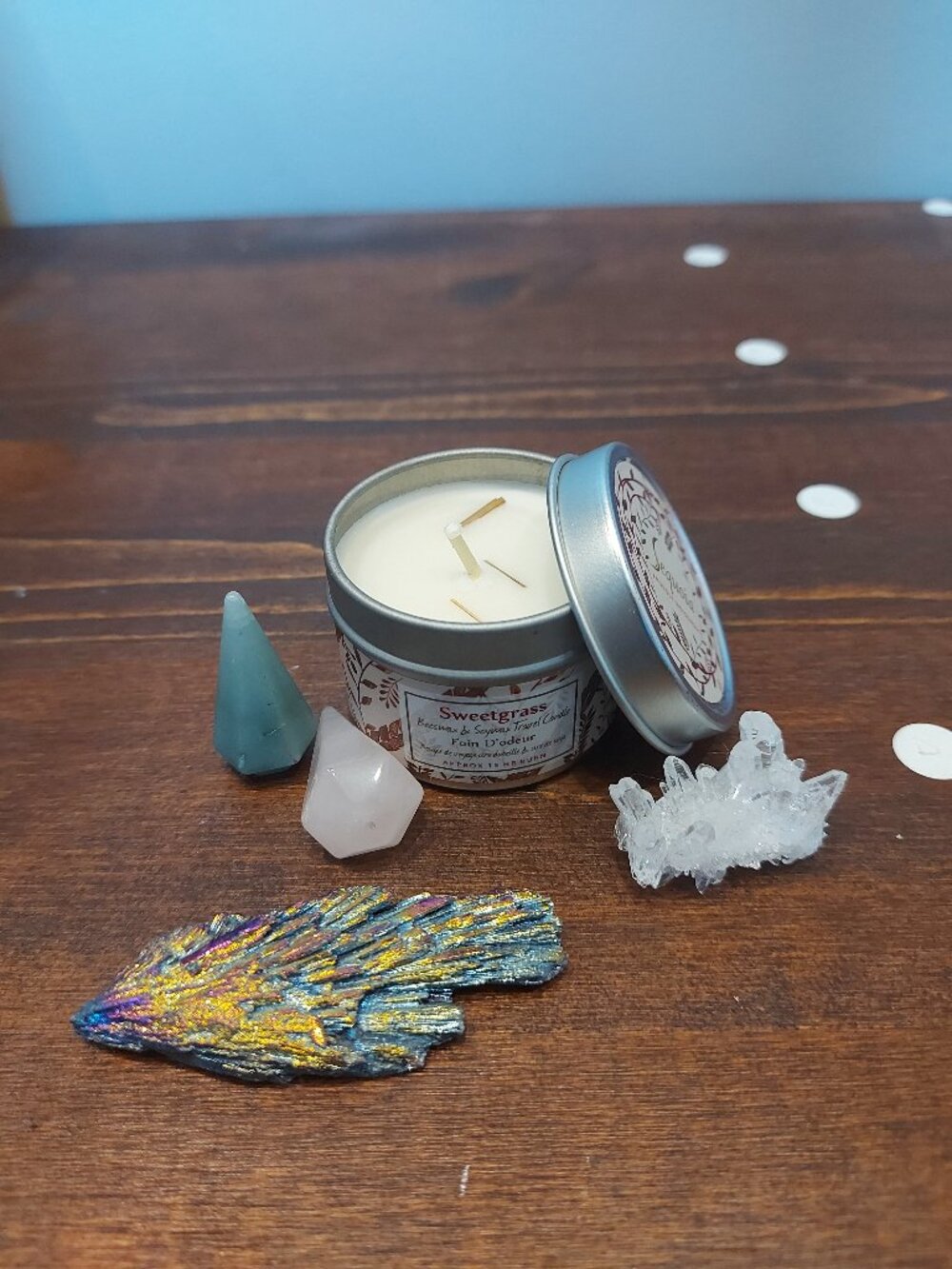 Crystal & Candle Gift Set